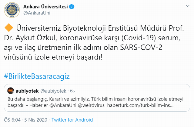 Ankara Üniversitesi'nden umutlandıran haber - Resim : 1
