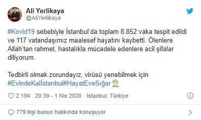 İstanbul valisi Ali Yerlikaya'dan koronavirüs açıklaması - Resim : 1