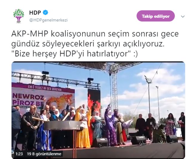 HDP'den Cumhur İttifakı'nı kızdıracak paylaşım - Resim : 1