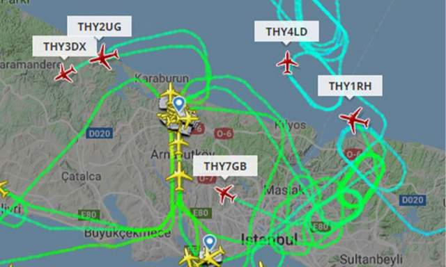 İstanbul'da uçaklar havalanamıyor! - Resim : 1