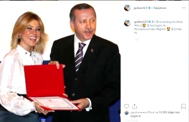 Gülben Ergen'den dikkat çeken Erdoğan paylaşımı - Resim : 1
