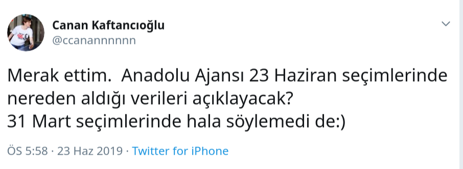 CHP İl Başkanı Kaftancıoğlu'nun ilk tweet geldi ! - Resim : 1
