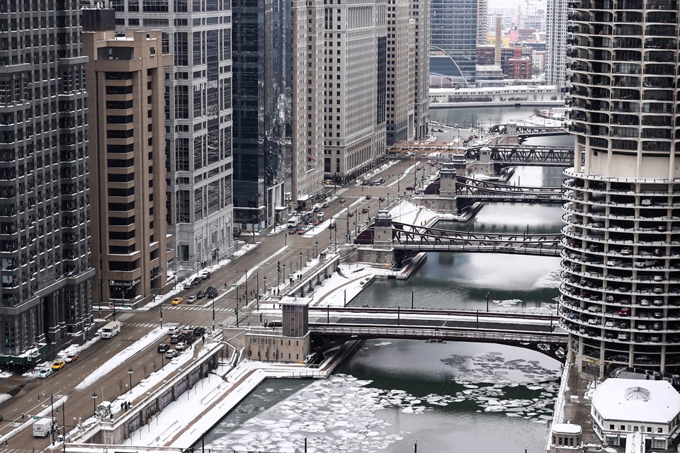 Chicago'yu kar fırtınası vurdu - Resim : 1