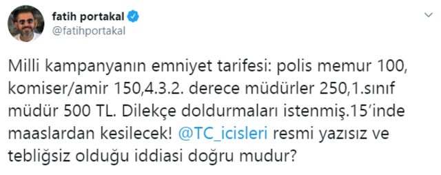 Fatih Portakal'dan maaşlara zorunlu kesinti iddiası ! - Resim : 1