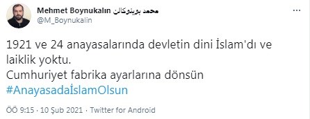 Ayasofya'nın baş imamı: ''Anayasa'dan laiklik çıksın İslam girsin'' - Resim : 1