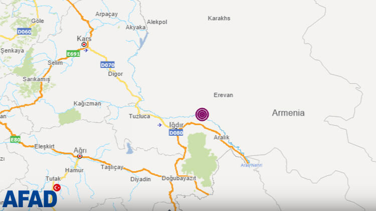 Ermenistan sınırında deprem! Türkiye'den de hissedildi - Resim : 1