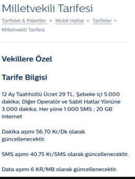 Vekillere ''telekom'' torpili ! Düşük ücrete yüksek tarife - Resim : 2