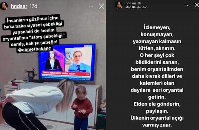 Hande Sarıoğlu’ndan Ahmet Hakan’a: ''Siyaset şebeği!'' - Resim : 1