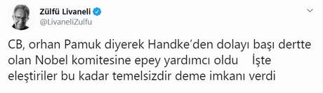 Zülfü Livaneli'den, Cumhurbaşkanı Erdoğan'a Orhan Pamuk tepkisi - Resim : 1
