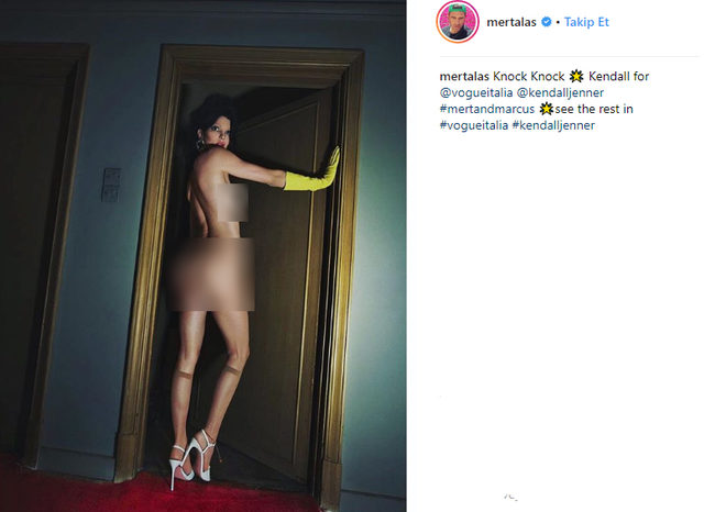 Mert Alaş, Kendall Jenner'ın çıplak fotoğrafını paylaştı - Resim : 1
