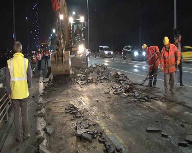 İstanbullular dikkat ! Köprüdeki çalışma başladı - Resim : 1