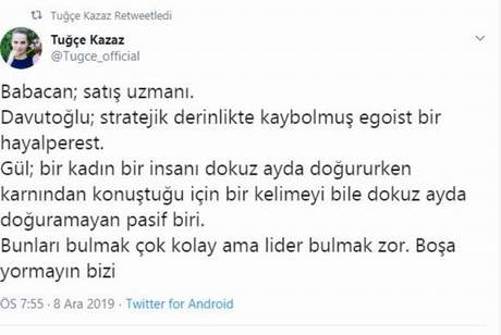 Tuğçe Kazaz'ın yeni hedefi Ahmet Davutoğlu oldu - Resim : 1