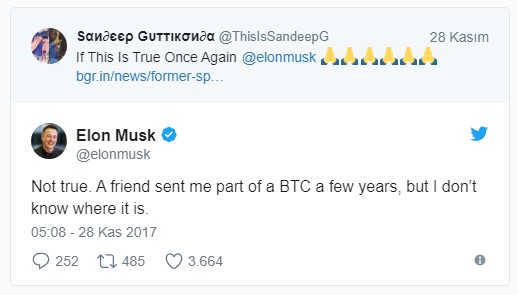 Elon Musk'tan açıklama geldi: Bitcoin'in arkasında o mu var ? - Resim : 1