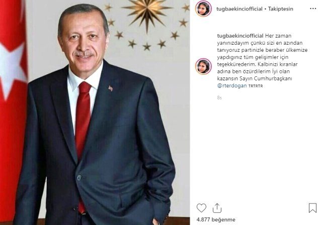 Tuğba Ekinci, Cumhurbaşkanı Erdoğan'dan özür diledi - Resim : 1