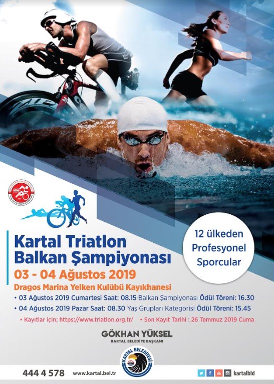Triatlon Balkan Şampiyonası heyecanı Kartal’da yaşanacak - Resim : 1