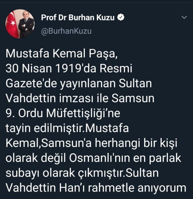 Atatürk yerine Vahdettin’i andı! CHP'den sert tepki - Resim : 1