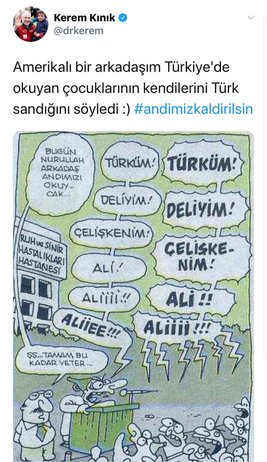 Kızılay Başkanı Kerem Kınık'ın ''Andımız'' tweetine tepki ! - Resim : 2